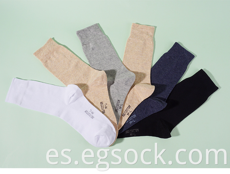 Business 98% Cotton Basic Style Socks